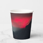 燃える雲、霧、山 紙コップ (裏面)