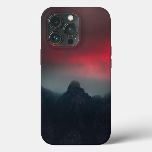 燃える雲、霧、山 Case-Mate iPhoneケース (裏面)