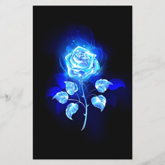 燃える青い薔薇 チラシ (正面)