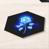 燃える青い薔薇 ペーパーコースター (アングル)