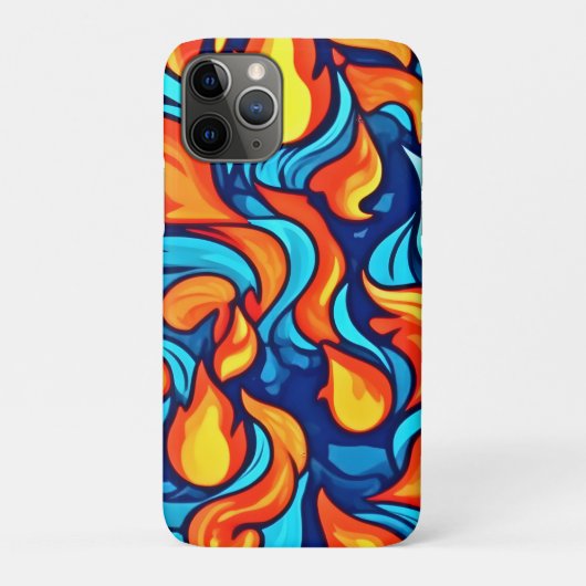 燃える青の抽象 Case-Mate iPhoneケース (裏)