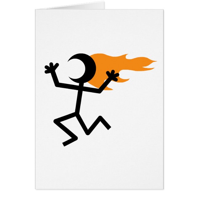 燃える頭 (正面)