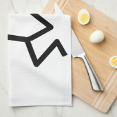 燃える頭 キッチンタオル (四つ折り)