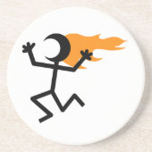 燃える頭 コースター (正面)