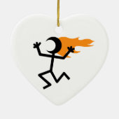 燃える頭 セラミックオーナメント (裏面)