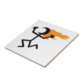 燃える頭 タイル (側面)