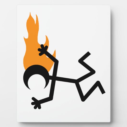 燃える頭 フォトプラーク (正面)