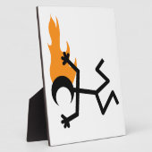 燃える頭 フォトプラーク (側面)