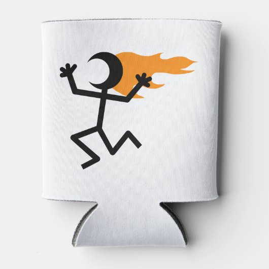 燃える頭 缶クーラー (正面)