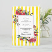 燃える黄色の結婚式招待状 招待状 (スタンド正面)