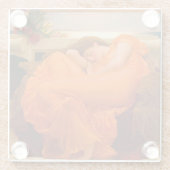 燃える6月の主フレデリック・レイトン ガラスコースター (裏面)