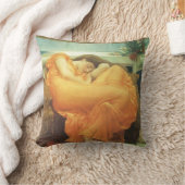 燃える6月の主フレデリック・レイトン クッション (ブランケット)