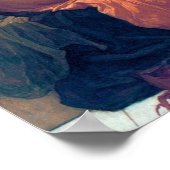 燃える6月女性オレンジドレス ポスター (角)