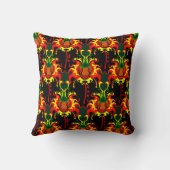 燃えカボチャのヘッドボックス連動パターン クッション (裏面)