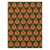 燃えカボチャのヘッドボックス連動パターン テーブルクロス (正面)