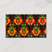 燃えカボチャのヘッドボックス連動パターン 名刺 (正面)
