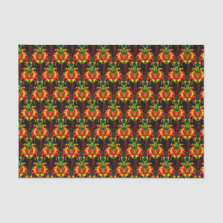 燃えカボチャのヘッドボックス連動パターン 薄葉紙