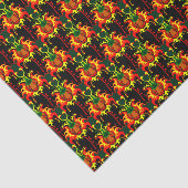 燃えカボチャのヘッドボックス連動パターン 薄葉紙 (詳細)