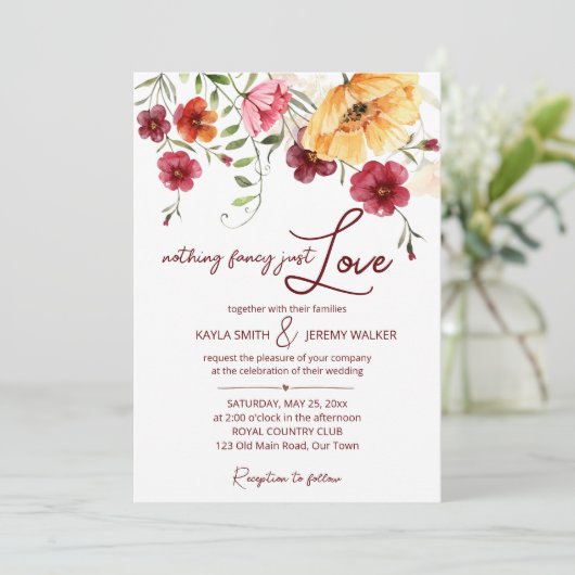 燃えファンシーた野生の花を愛しているものは何もない 招待状 (スタンド正面)