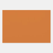 燃えモダンたオレンジ色の秋 ラッピングペーパーシート (正面)