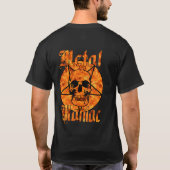 燃え上がるメタルマニアックTシャツ Tシャツ (裏面)