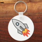 燃え上がるロケット キーホルダー (正面)