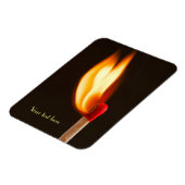 燃え上がる炎の一つ マグネット (左側)