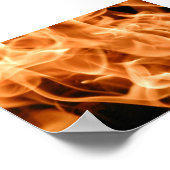 燃え上がる炎 ポスター (角)