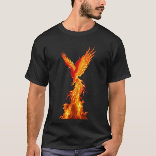 燃え上がる鳳凰の復活 Tシャツ (正面)