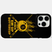 燃え上がる8ボールデザイン:ラックに持ち上げ! Case-Mate iPhoneケース (裏面 (横))