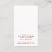 燃え上がる(燃え上がる) 名刺 (裏面)