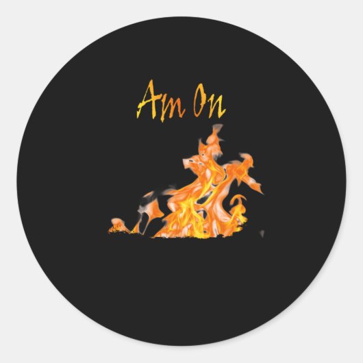 燃え実在ている ラウンドシール (正面)