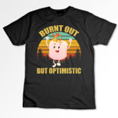 燃え尽きたが楽観的なマシュメローキャンプレトロ Tシャツ