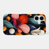 燃え尽きた花弁の嵐 iPhone 16ケース (裏面横)