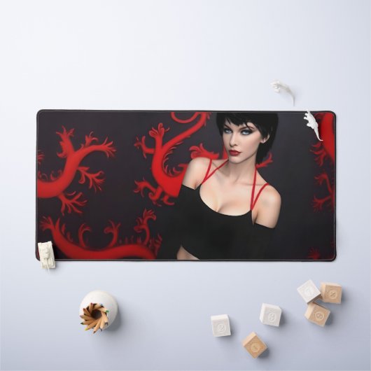 燃え尽きた魂のデスクマット デスクマット (キッズテーブル)