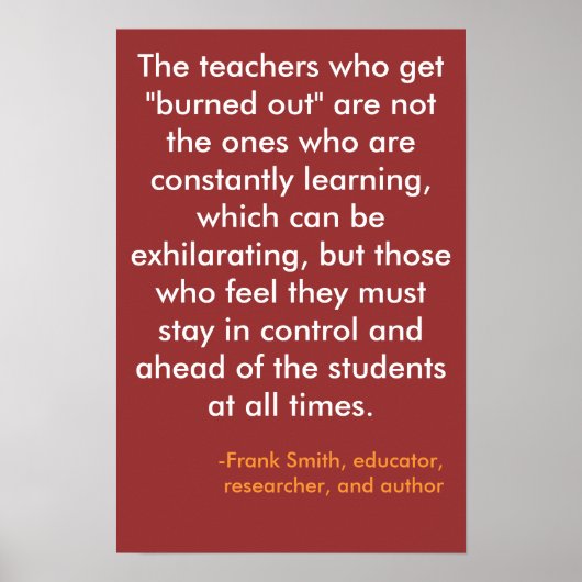 「燃え尽きた」先生... ポスター (正面)