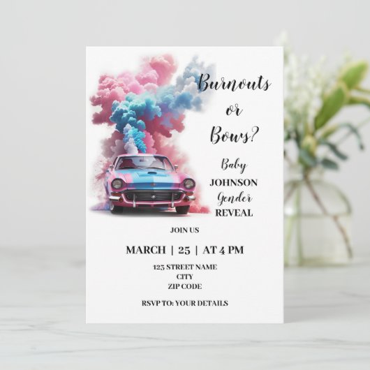 燃え尽きるテーマのジェンダーが明らかにする 招待状 (スタンド正面)