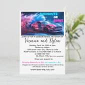 燃え尽きる?それともリボン?性別発表の招待状 招待状 (スタンド正面)