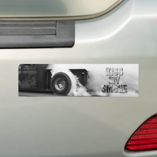 燃え尽きる!キスマイスモーク バンパーステッカー (車上)