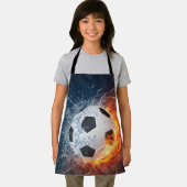 燃え盛りサッカー/サッカーボール装飾用クッション エプロン (インサイチュ)