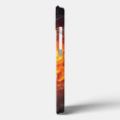 燃え盛りサッカー/サッカーボール装飾用クッション Case-Mate iPhoneケース (裏面 / 左)