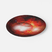 燃え盛り感動的野球 ペーパープレート (アングル)