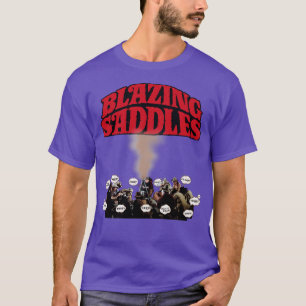 燃え盛るサドルのキャンプファイアファーシーン Tシャツ