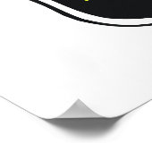 燃え盛るタトゥー警察バッジ ポスター (角)