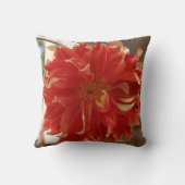 燃え盛るダリアの花 クッション (裏面)