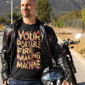 燃え盛るポータブル火炎器 Tシャツ