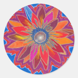 燃え盛るロータステッカー ラウンドシール