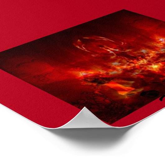 燃え盛る再生 ポスター (角)