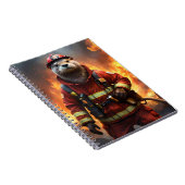 **「燃え盛る勇敢さ：オーター消防士** ノートブック (右側)