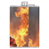 **「燃え盛る勇敢さ：オーター消防士** フラスク (裏面)